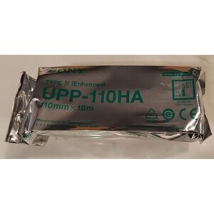 Sony UPP-110HA Type IV Enhanced Thermal Printer Paper 110mm x 18m - New Sealed